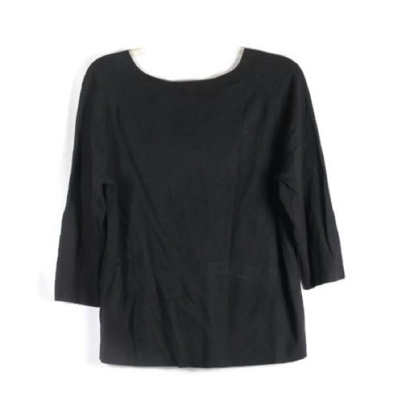 Josephine Chaus Stretch 3/4 Shirt Pullover V Neck - Picture 6 of 6